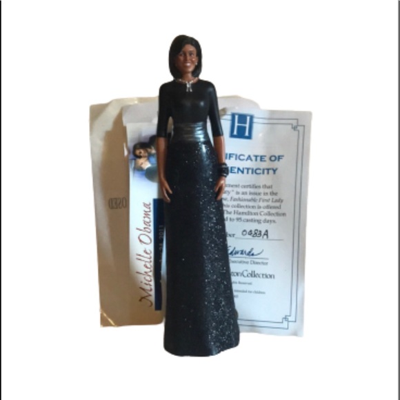 Michelle Obama Porcelain Doll